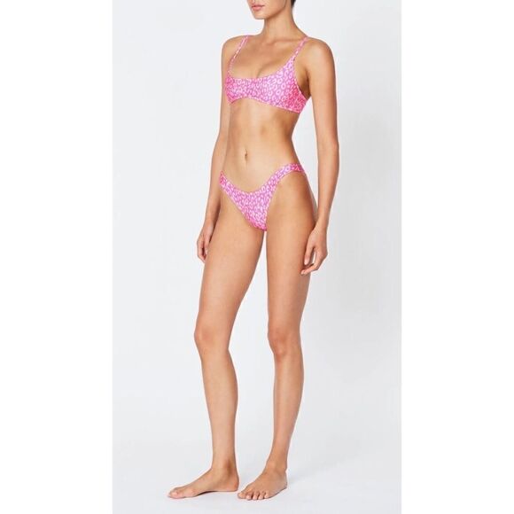 TRIANGL MACI - CHEEKY PINK LEOPARD NO BAG NEW WITH TAGS - Picture 4 of 7